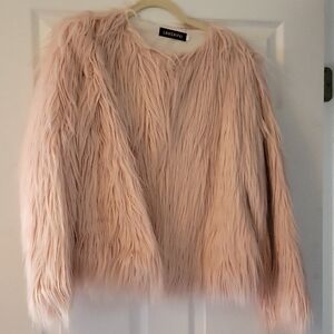 Luxurious Blush Faux Fur Teddy Jacket